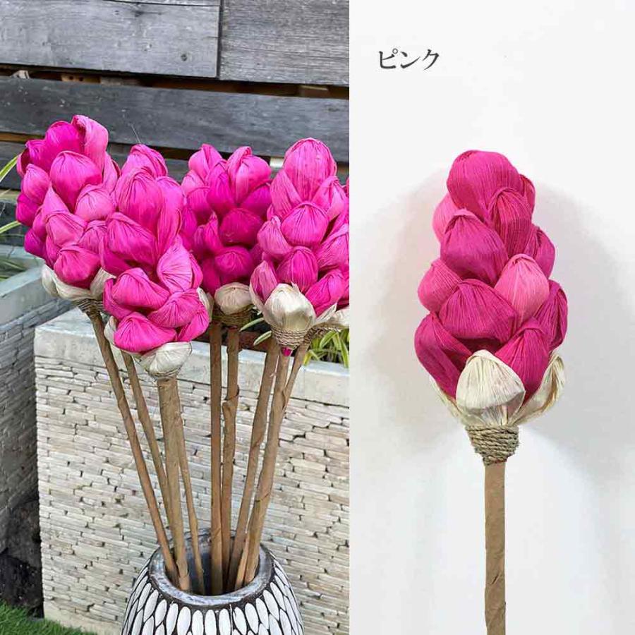 造花セット アジアン 造花 コーンリーフ ドライフラワー つぼみ型 スペード型 1本