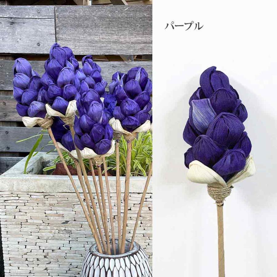 アジアン 造花 コーンリーフ ドライフラワー つぼみ型 スペード型 1本