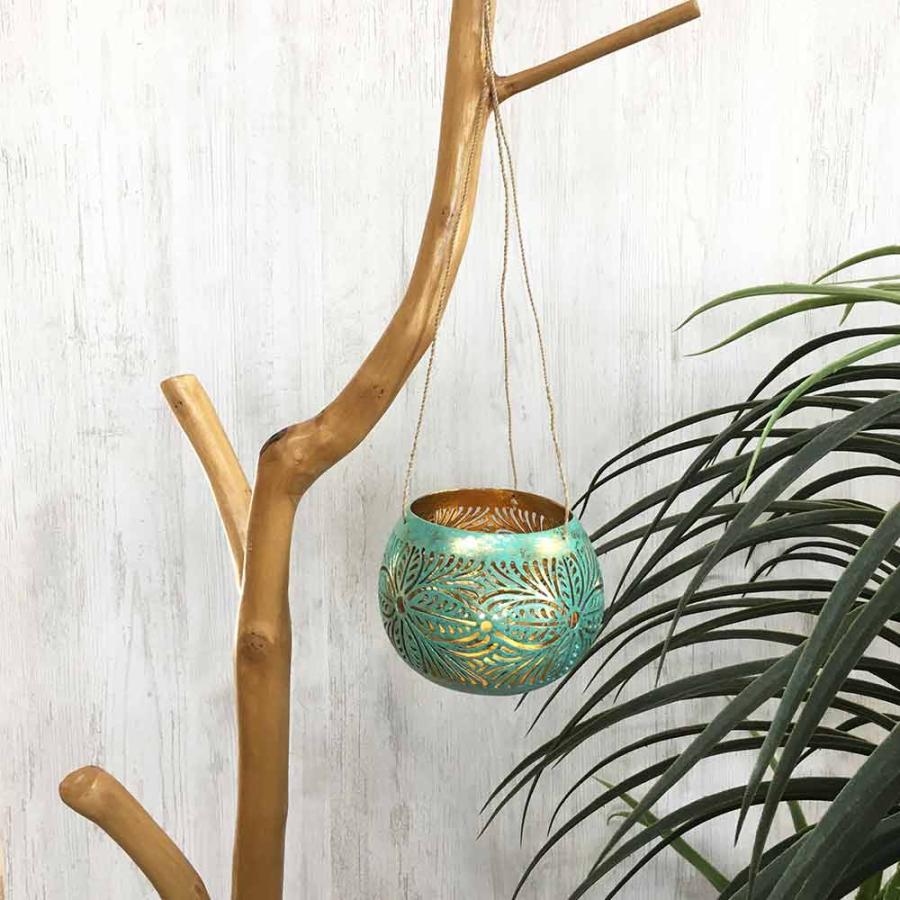 吊り下げ トレイ ココナッツ ハンギングトレイ 白 緑 茶 金 ゴールド