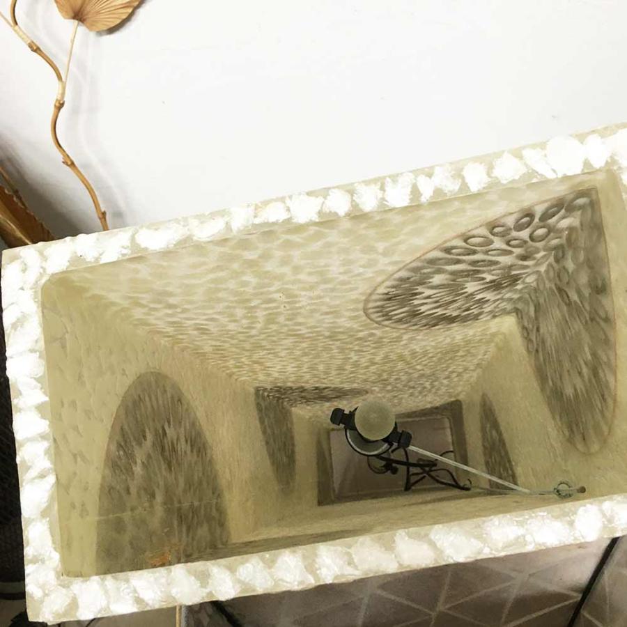 スタンドランプ フロアライト 四角 スクエア バンブー シェル H150cm 2