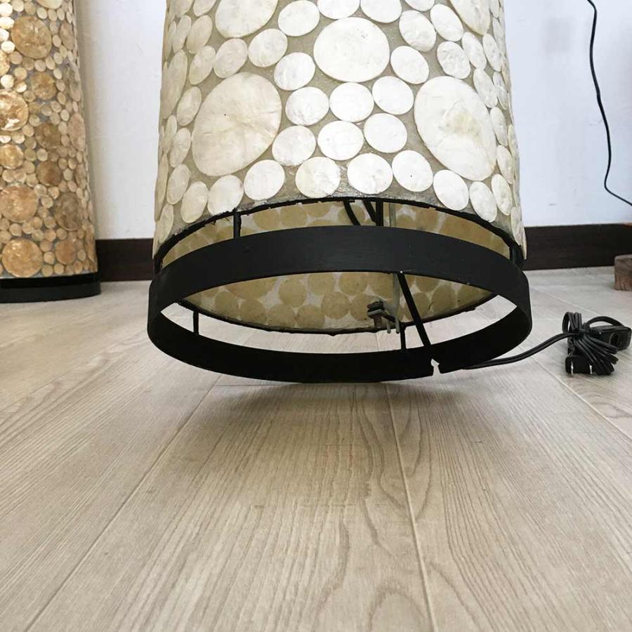 スタンドランプ フロアライト 円柱 ラウンド シェル H200cm 2色 水玉