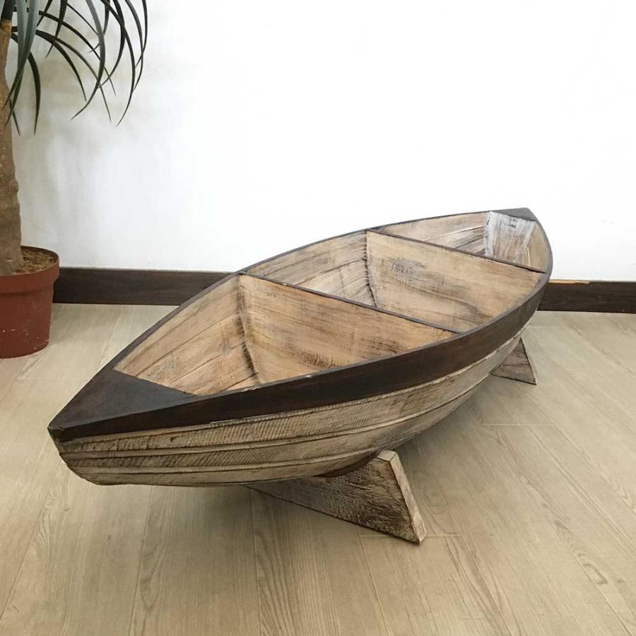 横置き ボートラック 船型 W140cm ラック 2色 ブラウン ブルー