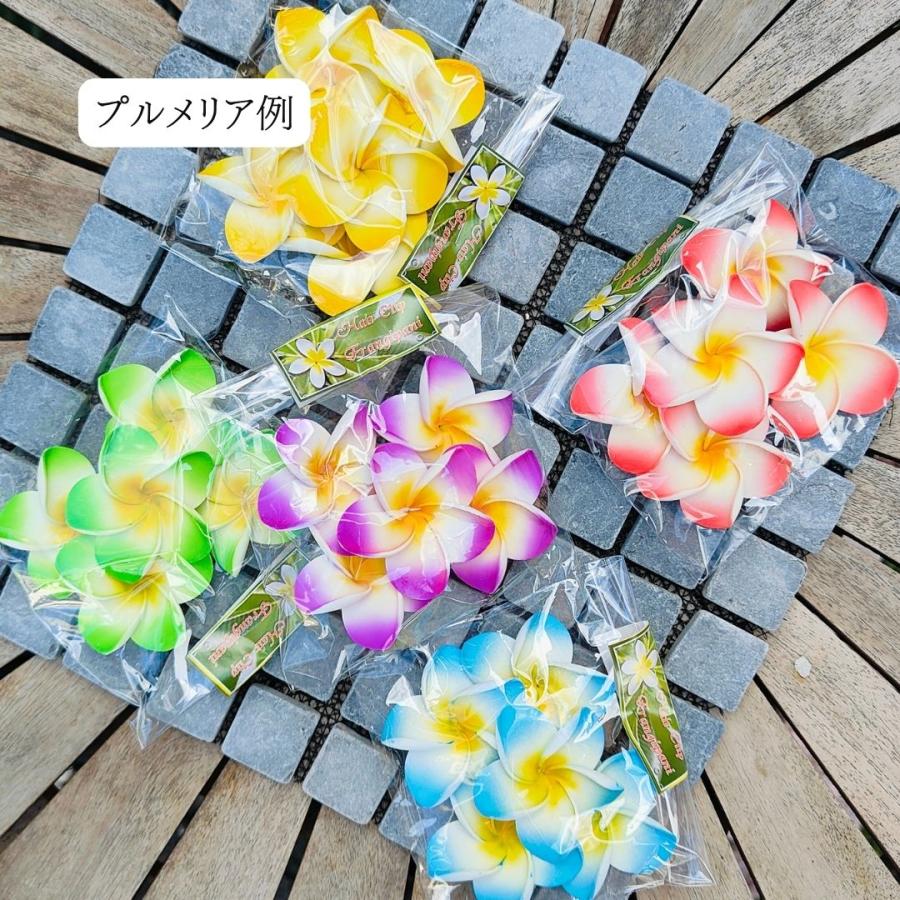 石像 ガネーシャ 置物 お香立て プルメリア 造花 セット寝そべり