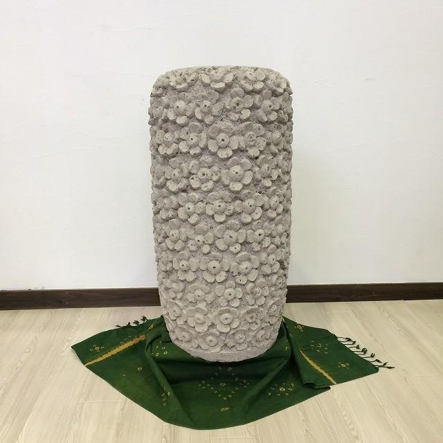 特大 プランター プルメリア H90cm セメント 大型 植木鉢 石鉢 おしゃれ アジアン バリ島 庭 ポット 外構 エクステリア
