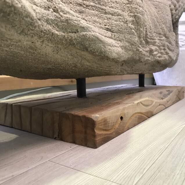 涅槃仏 寝そべりブッダ グレー(樹脂セメント) 石像 置物 彫刻 石彫り