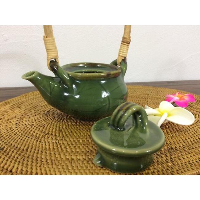 タバナン焼き 急須 [深緑] B 容量250ml お茶 陶器 茶器 ティー