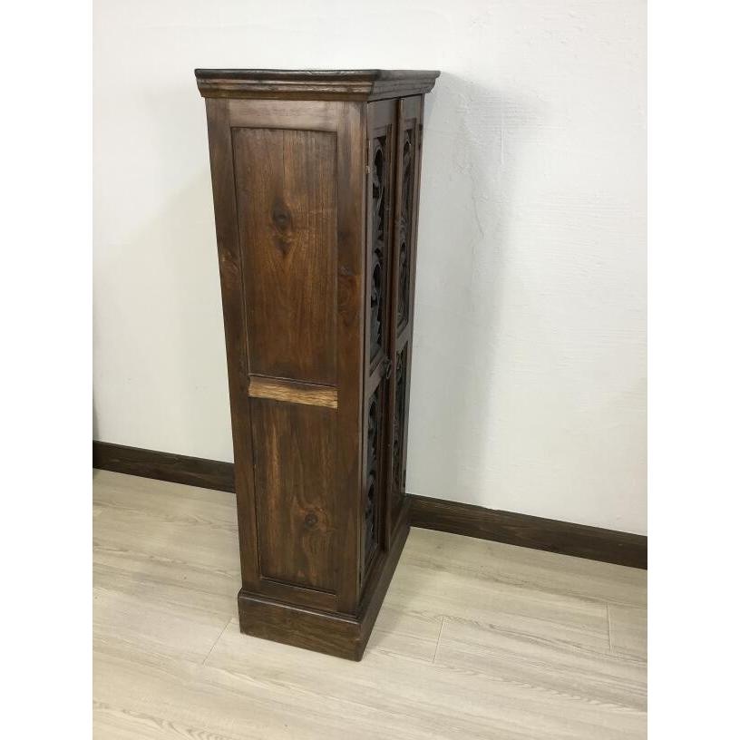 輸入品◆アジアンチェスト◆木製棚 木彫り3段ラック◆彫刻入り 海外家具 アジアンチェスト 輸入品 木製棚 木彫り3段ラック 彫刻入り