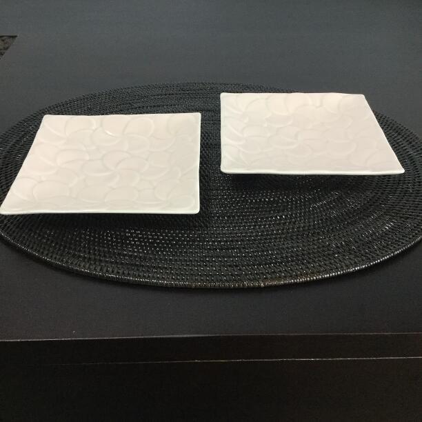 ジェンガラケラミック 平皿セット 角皿 2コ1セット ピンク 14×14 正規品 ジェンガラ社