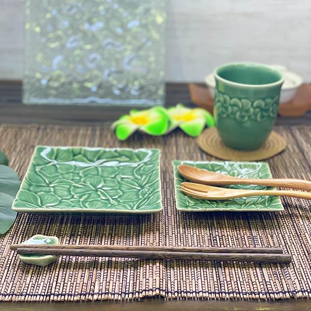 グラスセット 湯呑みセット 2コ1セット 2色 グリーン ピンク バリ