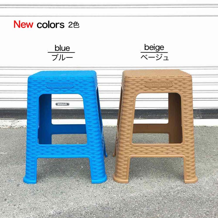 樹脂 スツール 同色 5脚1セット 濡れてもOK! 6色 重ねて収納可 屋外可