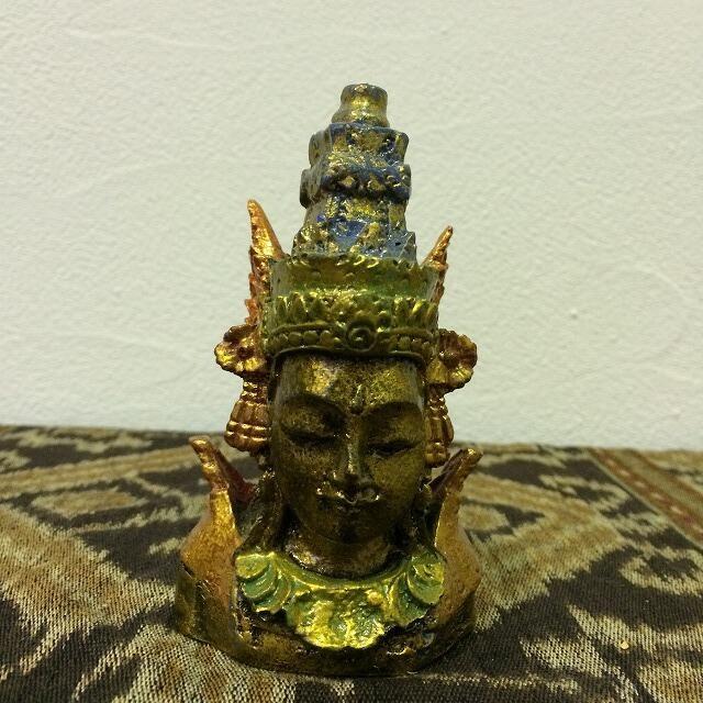 木彫り シヴァヘッド スタンドオブジェ 置物 インテリア アジアン雑貨