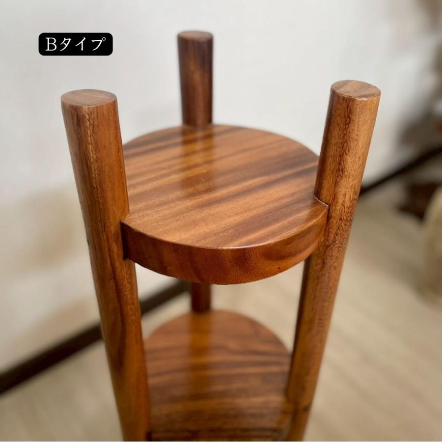 アカシア 無垢材 3段 コーナーラック 一枚板 天板 H90cm W25cm スリム