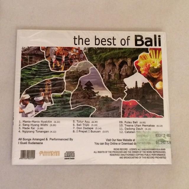 メール便対応可 バリ ヒーリング CD the best of Bali 音楽 