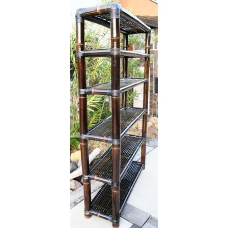 ブラックバンブー シェルフ ラック 大型 棚 2型 アジアン バリ島