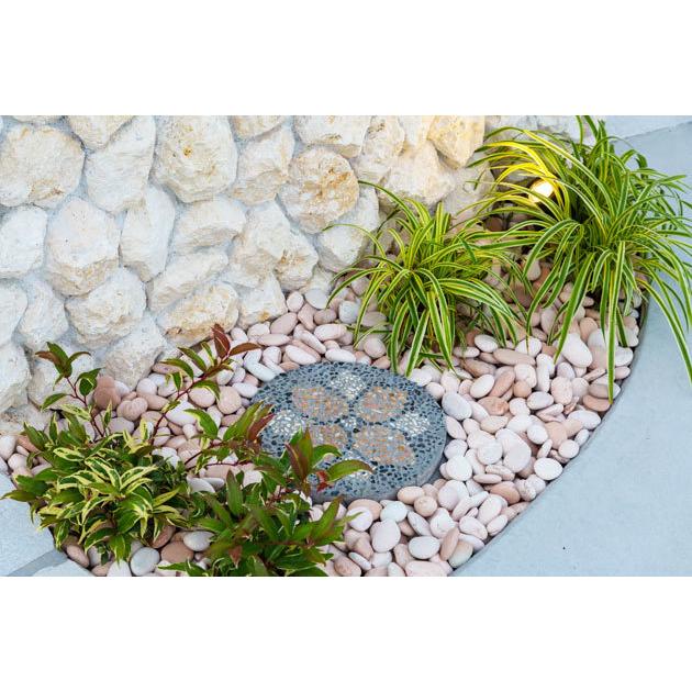 踏み石 ステップストーン 飛び石 丸型 30cm 置くだけ 敷石 バリ島石材 ガーデニング Diy おしゃれ アジアン 洗い出しタイル S Stone Round バリ雑貨 石像のクプクプ アジアン 通販 Yahoo ショッピング