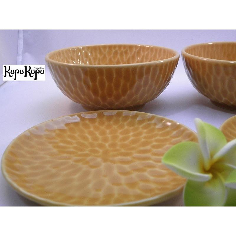 ジェンガラ お椀&小皿 各2個入り ブラウン 茶色 プレート ジェンガラ