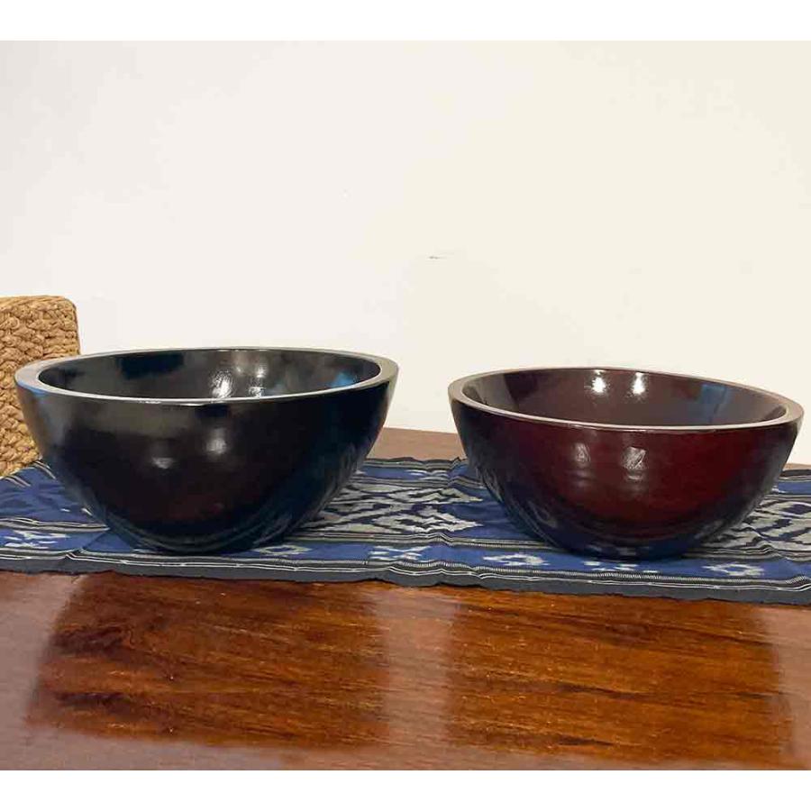 木製 フットバス スパボウル 黒 茶 W34cm エステ 足マッサージ 木桶