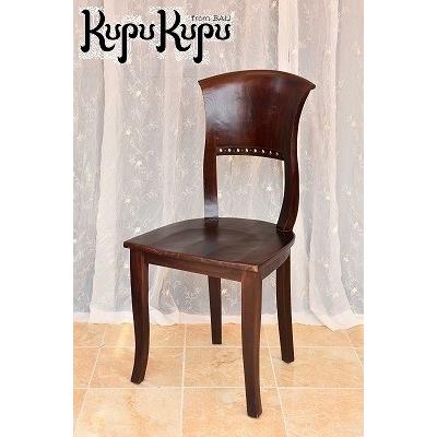 アジアン家具 ガラス入り ダイニングテーブル イタリーチェア2