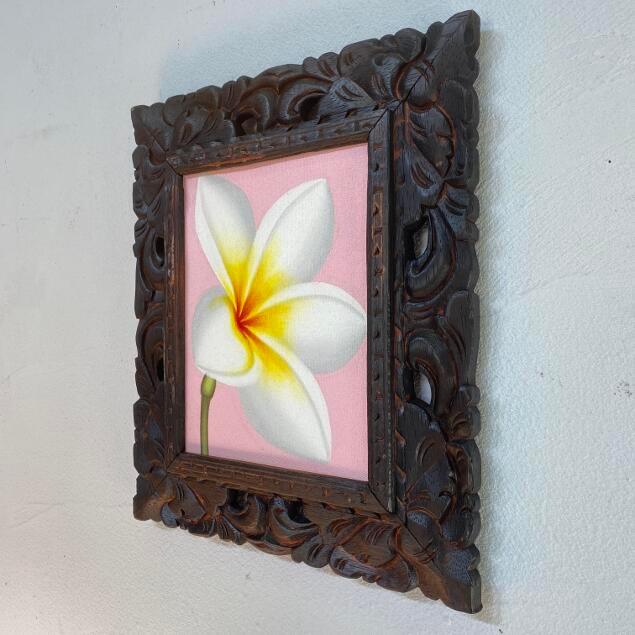 バリ島の絵画 プルメリア 花の絵 ｂ ｗ31cm ｈ39cm アジアン 白い花 おしゃれ アート バリアート バリ雑貨 Y T 31 バリ雑貨 石像のクプクプ アジアン 通販 Yahoo ショッピング