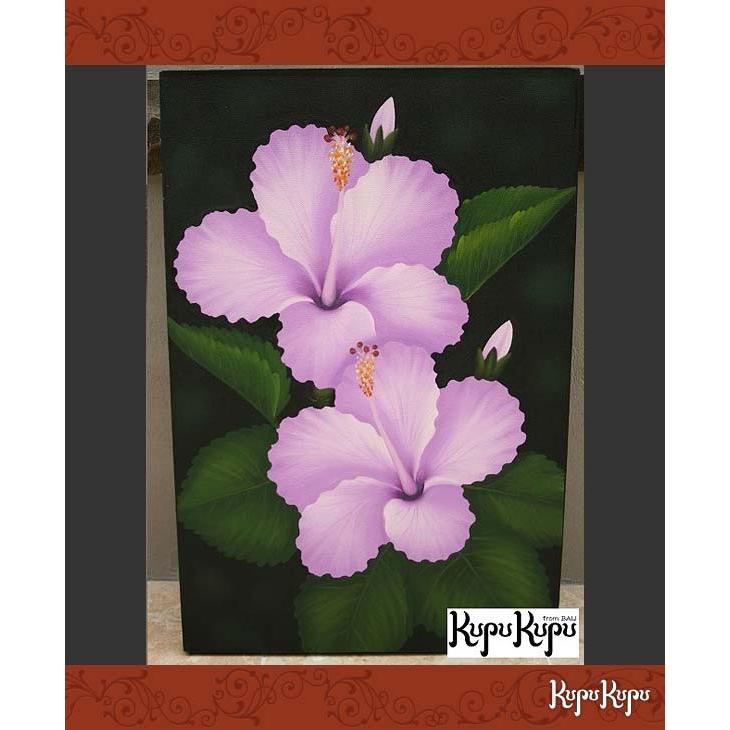 花の絵 ハイビスカス 紫 2連 W40cm ｈ60cm バリ島 絵画 インテリア 玄関 アジアン おしゃれ アートパネル バリ 雑貨 Y T 38 アジアン雑貨 バリ石像のクプクプ 通販 Yahoo ショッピング