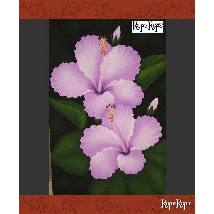 アジアン バリ島 ハワイ ハイビスカス 絵画 木彫り リゾート