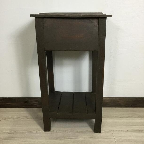 バリ家具　サイドテーブル 引き出し付き　送料込み サイドテーブル 引き出し付き H70cm アジアン家具 バリ家具 アジアン