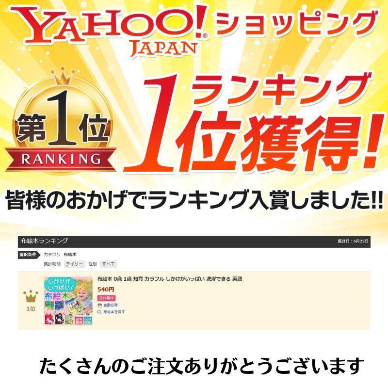 布絵本 0歳 1歳 知育 カラフル しかけがいっぱい 洗濯できる 英語 Ehon 倉敷花琴 通販 Yahoo ショッピング