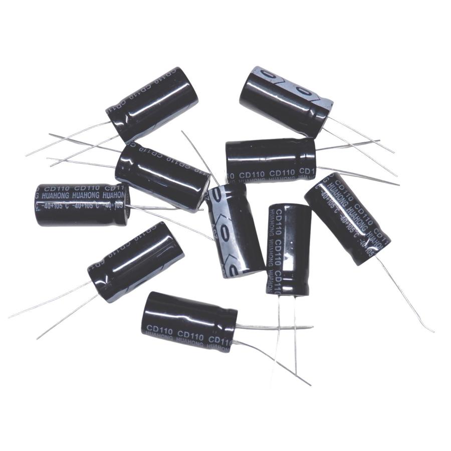 16V 2200μF 10個 電解コンデンサ 105℃ ±20%（Yahoo!・電子パーツ通販のKURA Yahoo!店）