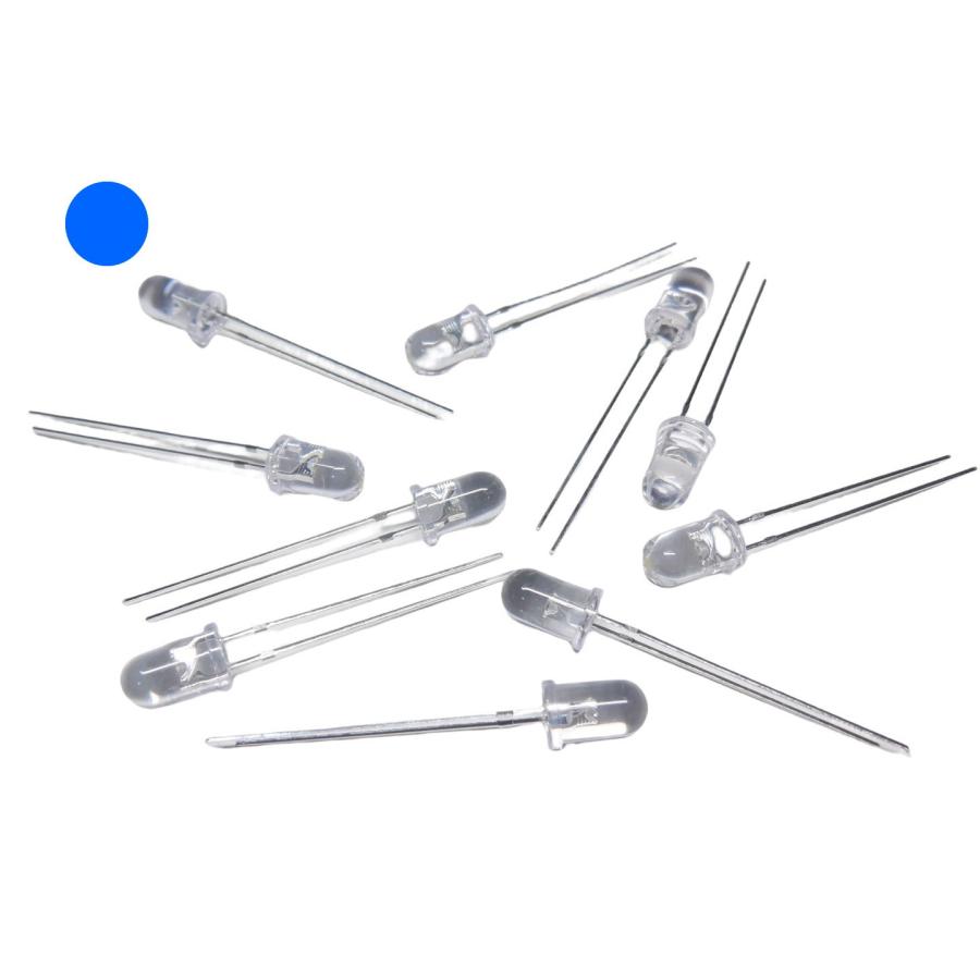 5mm 青 14400mcd 10個 高輝度 砲弾型 LED : 電子パーツ通販のKURA