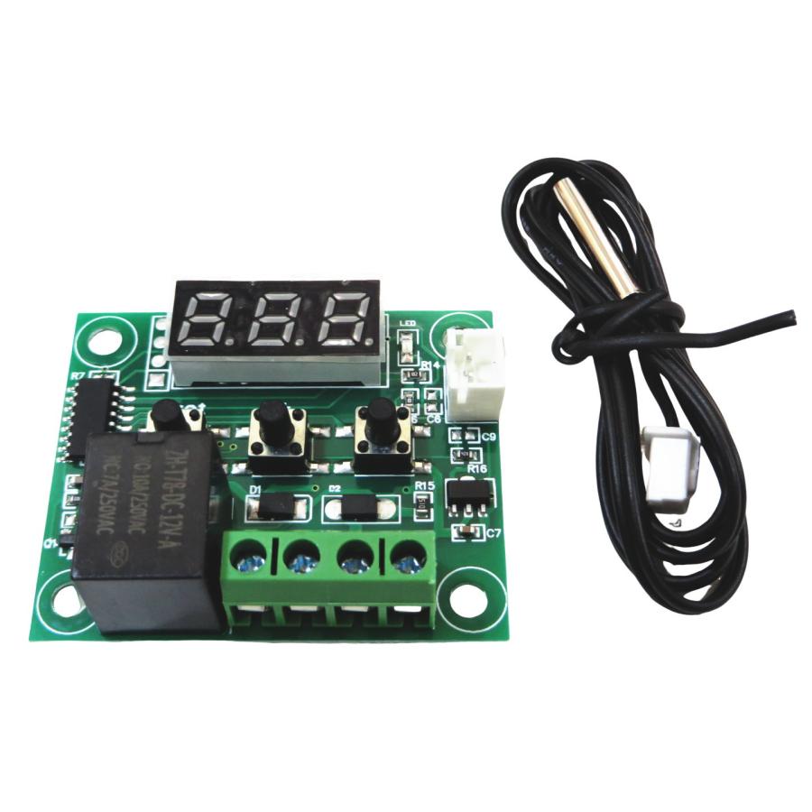 XH-W1209 1個 DC12V デジタルサーモスタット 温度制御スイッチ