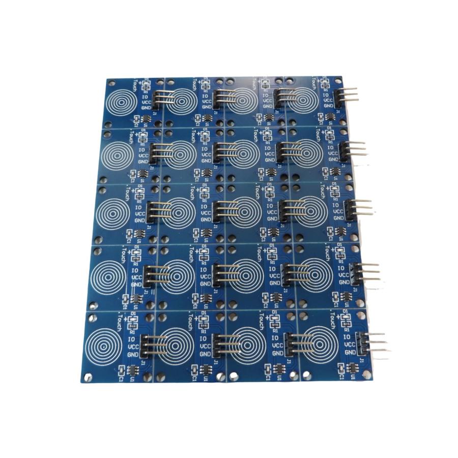 TTP223B 20個 静電容量式 タッチセンサーモジュール 緑色LED