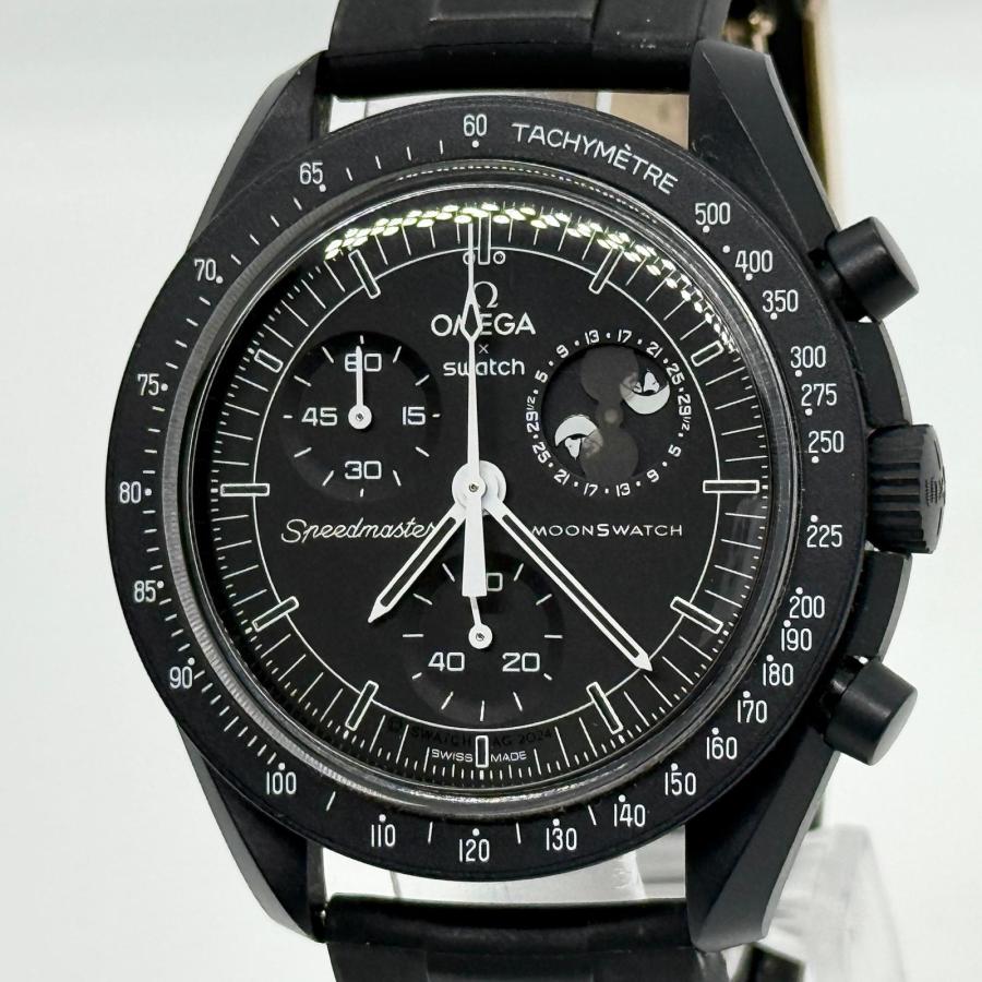 [ラバーベルト付き] スヌーピー　ムーンウォッチ　 s033B700 OMEGA（オメガ） ×スウォッチ ミッショントゥザムーンフェイズニュー