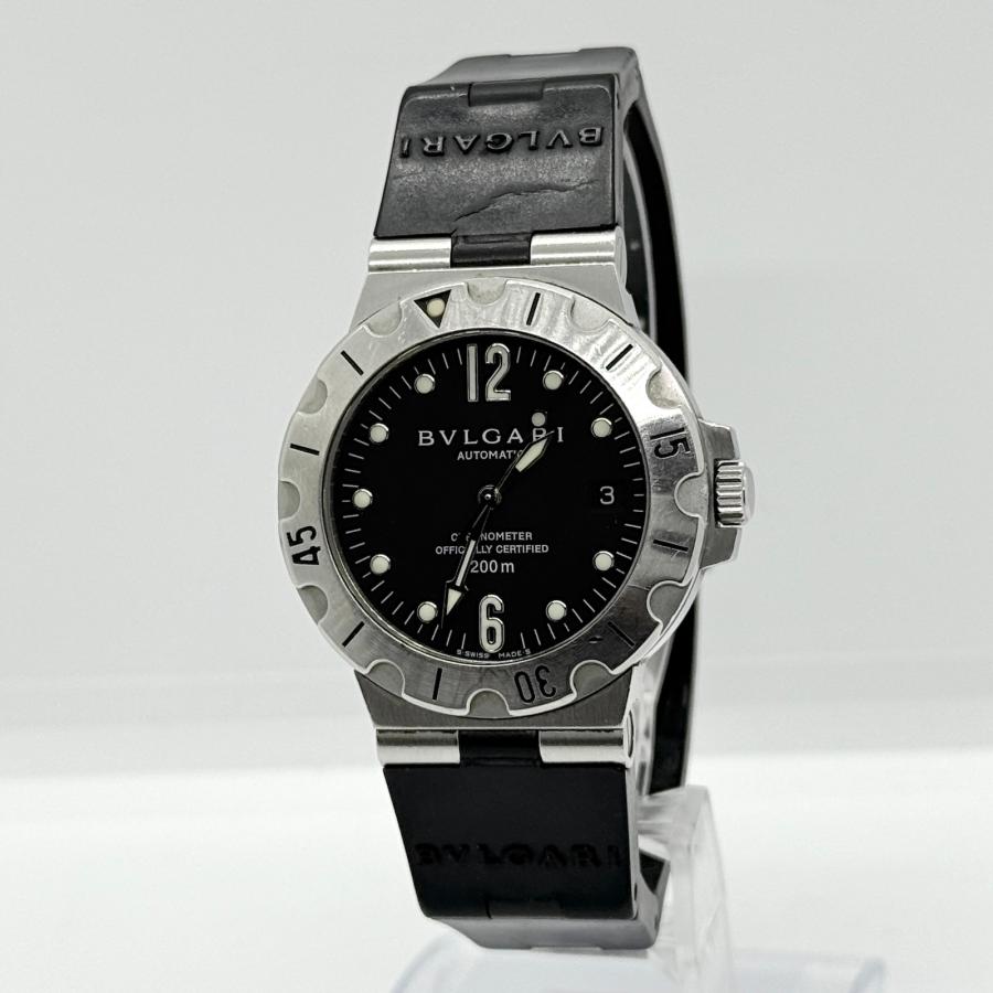 BVLGARI（ブルガリ） ディアゴノ スクーバ SD38S D9999 ブラック文字盤 AT メンズ 腕時計 稼働品 : KURADO ...