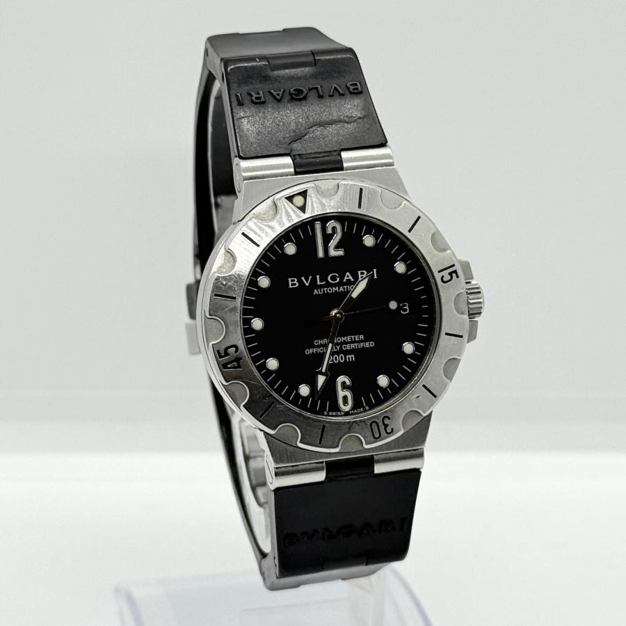 BVLGARI（ブルガリ） ディアゴノ スクーバ SD38S D9999 ブラック文字盤 AT メンズ 腕時計 稼働品 : KURADO ...