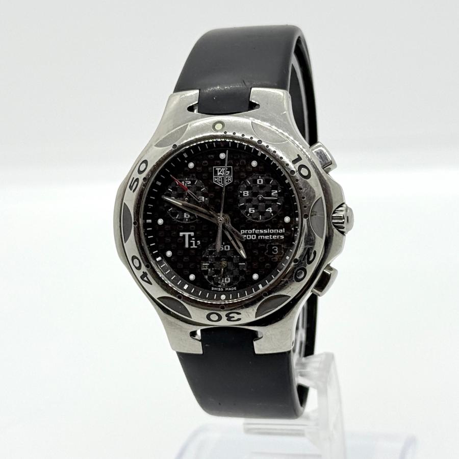 TAG HEUER タグホイヤー キリウム CL1181-0 SS ブラック文字盤 QZ