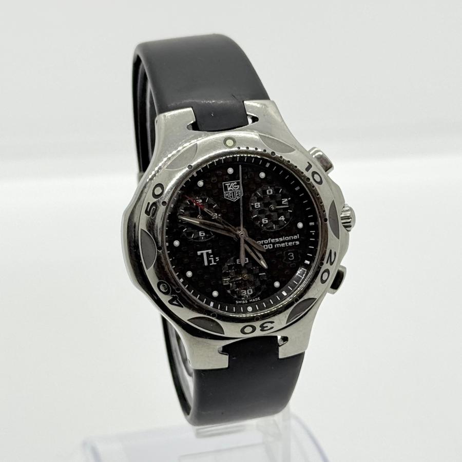 TAG HEUER タグホイヤー キリウム CL1181-0 SS ブラック文字盤 QZ