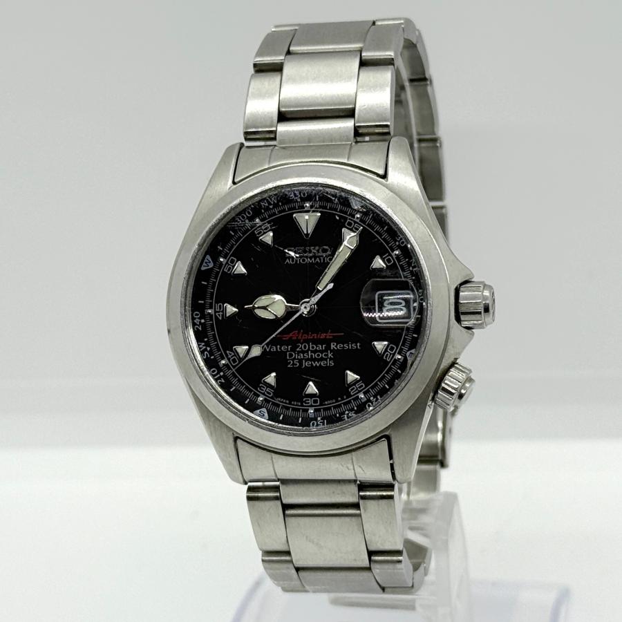 SEIKO（セイコー） アルピニスト 4S15-6000 ブラック文字盤 AT 自動巻