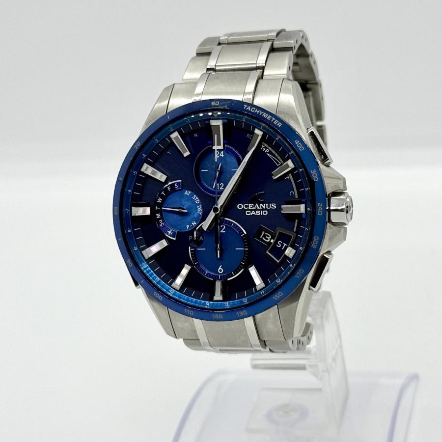 【CASIO/カシオ】 オシアナス OCW-G2000  腕時計 チタン ソーラー電波 黒青文字盤 メンズ【中古】【真子質店】【GD】【YMaMi】 CASIO/カシオ】 オシアナス OCW-G2000 腕時計 チタン ソーラー電波 黒