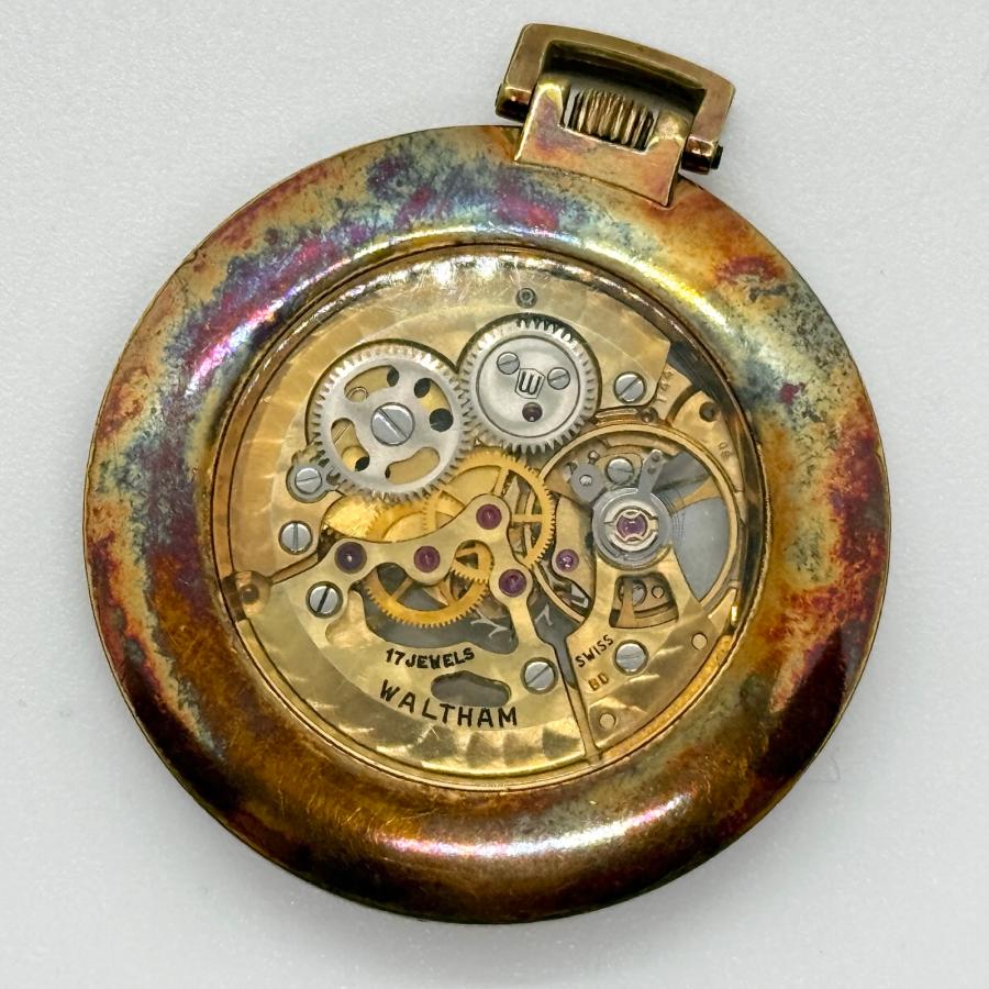 Y*a様 アナログWaltham 懐中時計 ゴールド可動品 WALTHAM（ウォルサム） 懐中時計 ゴールド 手巻き ユニセックス