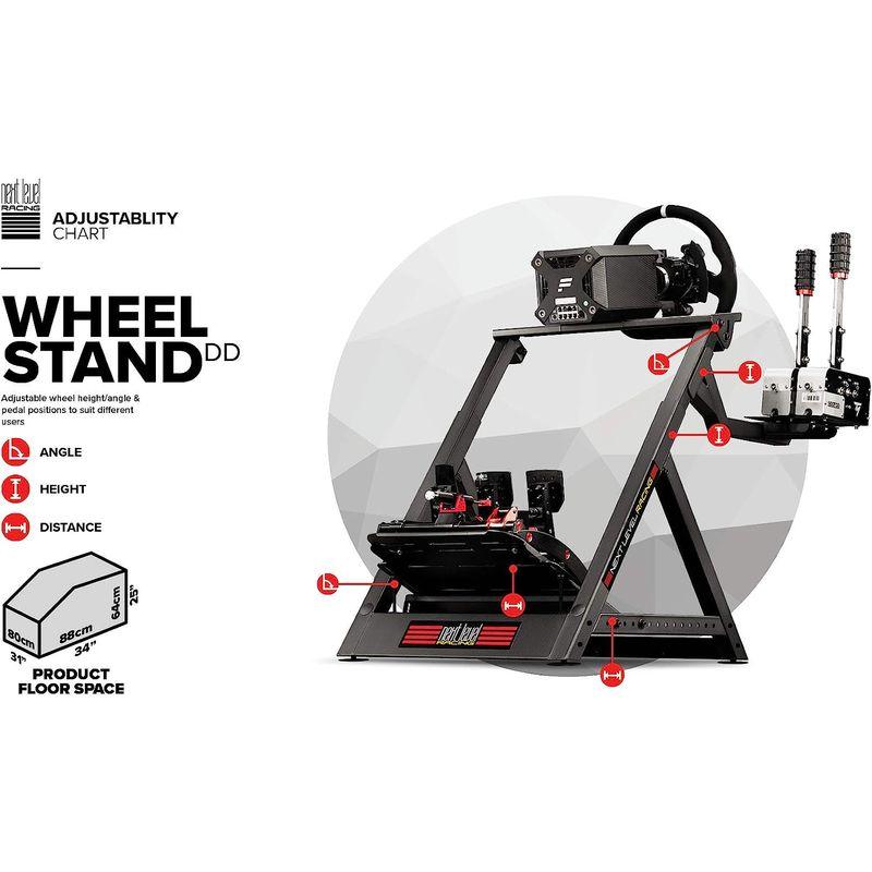 専門店 Next Level Racing ホイールスタンド Wheel NLR-S 炭素鋼フレーム Stand DD ホイール・ペダル位置調整可能  プレイステーション4（PS4）