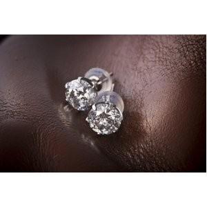 中古品 PT900 1.5ctダイヤモンドピアス（鑑別書付き） プラチナ 【WSO2512623345】(89447円)