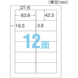 (まとめ)　コクヨ　プリンターを選ばない　12面　はかどりラベル　ダーウィンシリーズ　42.3×83.8mm　1冊(100シート)　CASIOワード対応　CASIOカシオ　KPC-E80184　...　A4