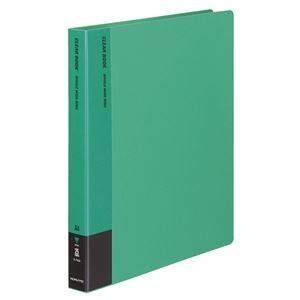 (まとめ) コクヨ クリヤーブック(クリアブック)(替紙式) A4タテ 30穴 20ポケット付属 背幅33mm 緑 ラ-730G 1冊 〔×3セット〕