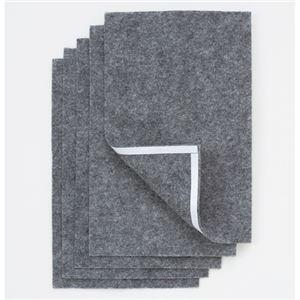 (まとめ) マグエックス ホワイトボード用マグネットイレーザー ロング 専用スペアシート MMRE-L-R5 1パック(5枚) 〔×15セット〕