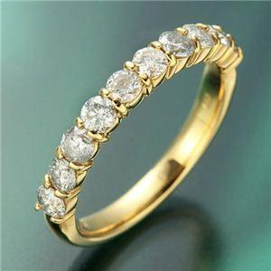 K18YG（イエローゴールド） ダイヤリング 指輪 1.0ctエタニティリング 7号