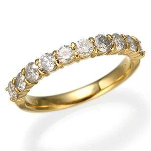 K18YG（イエローゴールド） ダイヤリング 指輪 1.0ctエタニティリング 19号