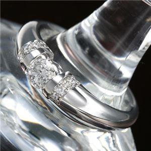 プラチナPt900 ／0.28ctダイヤリング 指輪 19号