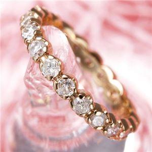 K18PG ダイヤリング 指輪 1.0ct フルエタニティリング 17号(40931円)