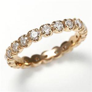 【売り切りお値下げ】 K18PG ダイヤリング 指輪 1.0ct フルエタニティリング 17号 【U1149766616】(40931円)