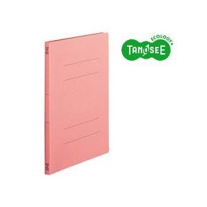 （まとめ）TANOSEE フラットファイル バインダー 2穴 〔スタンダードカラー〕A4タテ 150枚収容 ピンク 10冊入×20パック